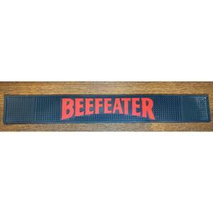 Vintage BeefEater Gin Rubber Spill Bar Mat Breweriana Sign Pub Tavern Mancave